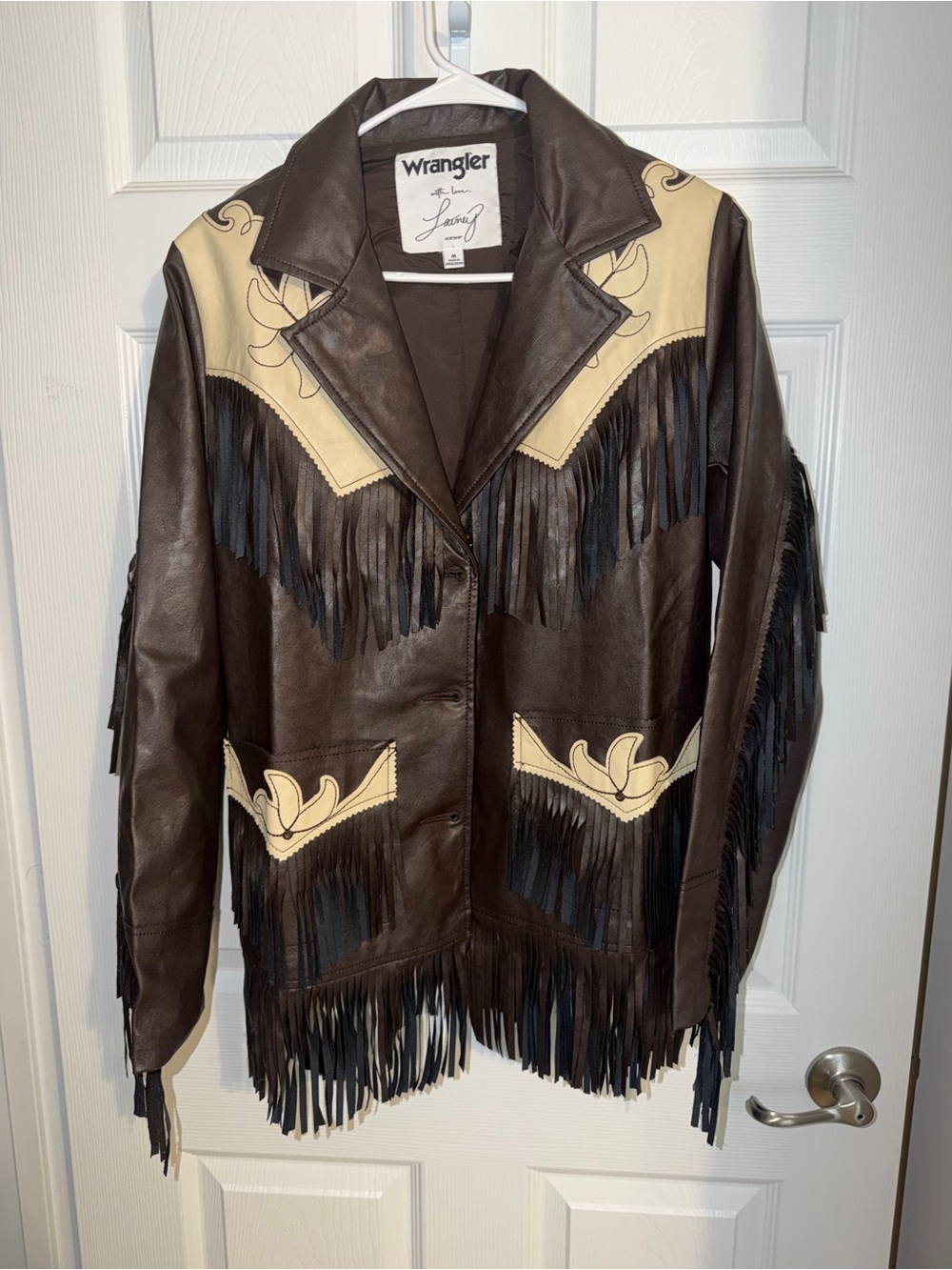 WranglerX Lainey Wilson Limited Edition Leather Fringe Jacket
